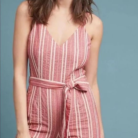 Anthropologie cropped Leg Wide Jumpsuit - Picture 6 of 6